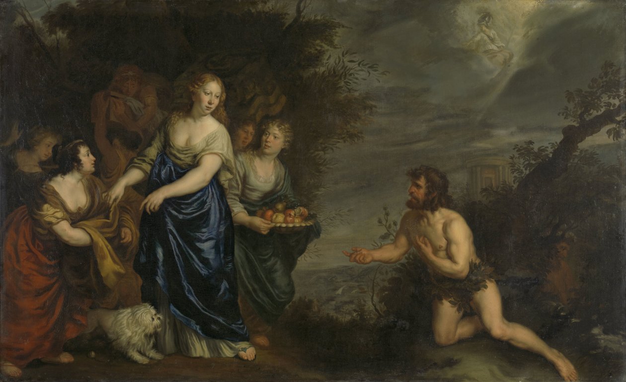 Odysseus ja Nausicaa tekijältä Joachim von Sandrart (I)