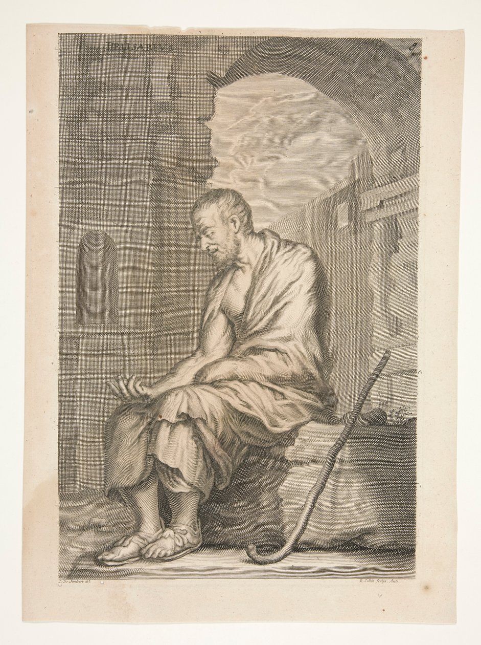 Belisarius, Ancient Sculptures Admired -sarjasta tekijältä Joachim von Sandrart