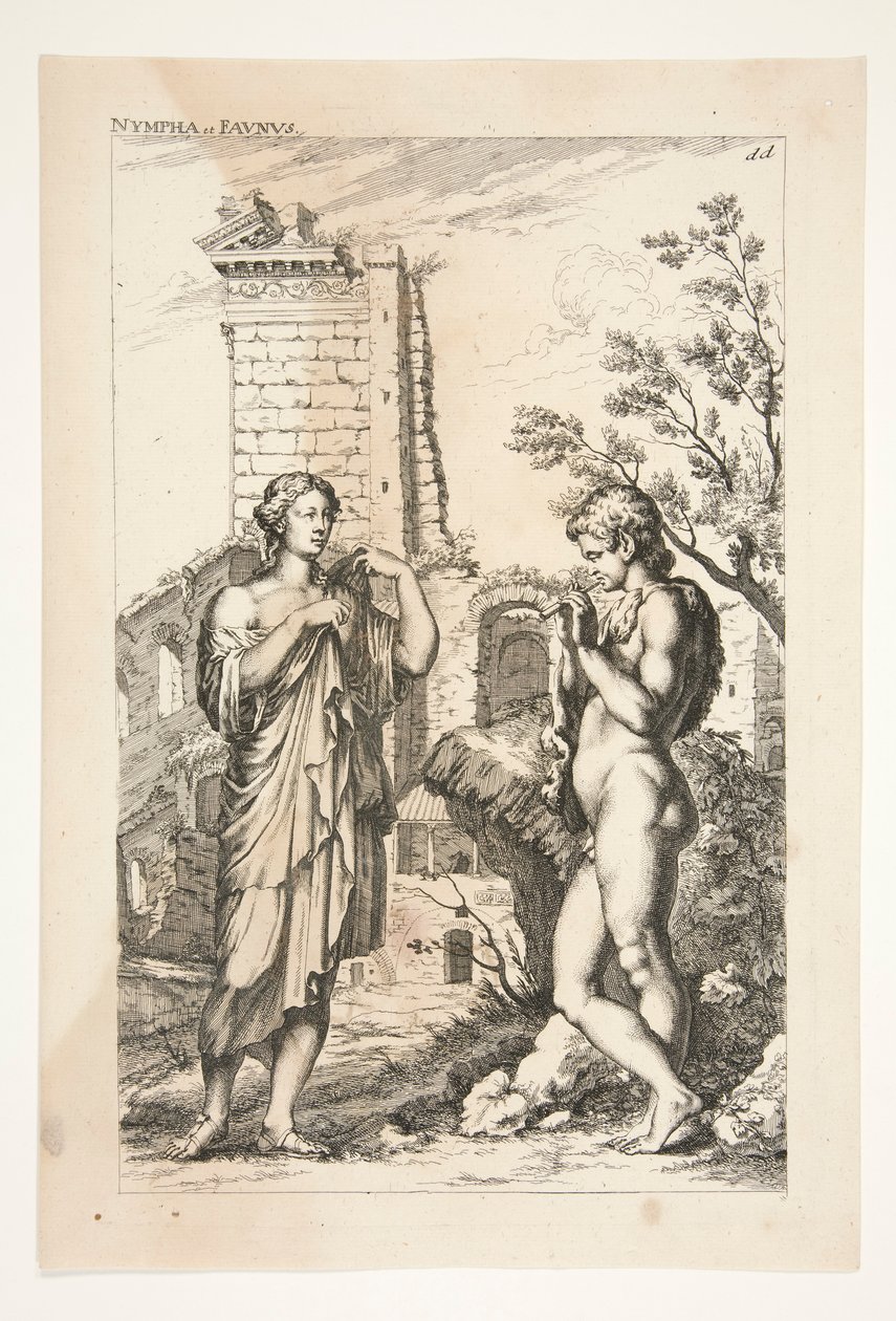Diane de Gabies ja faun, Ihaillut muinaiset veistokset tekijältä Joachim von Sandrart
