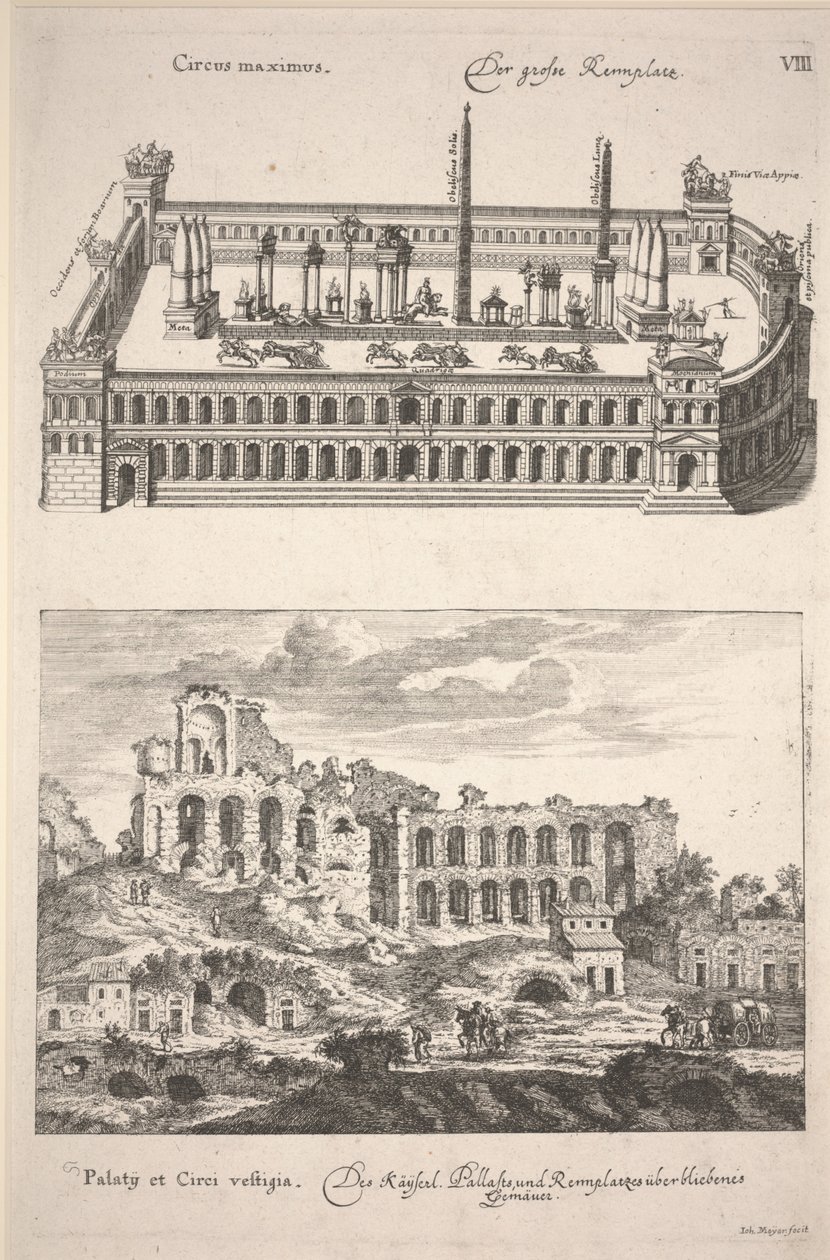 Ilustração de "Des Alten und Neuen Roms Grosser Schau-Platz" de Joachim von Sandrartfinnish tekijältä Joachim von Sandrart