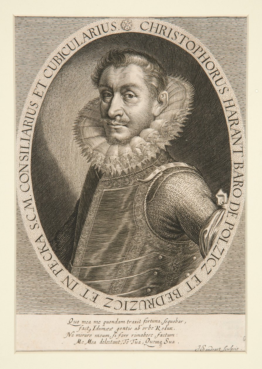 Christophorus Harantin muotokuva tekijältä Joachim von Sandrart