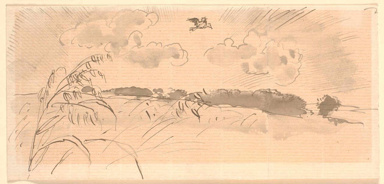 Luonnos elokuvasta "The Lark" tekijältä Joakim Frederik Skovgaard