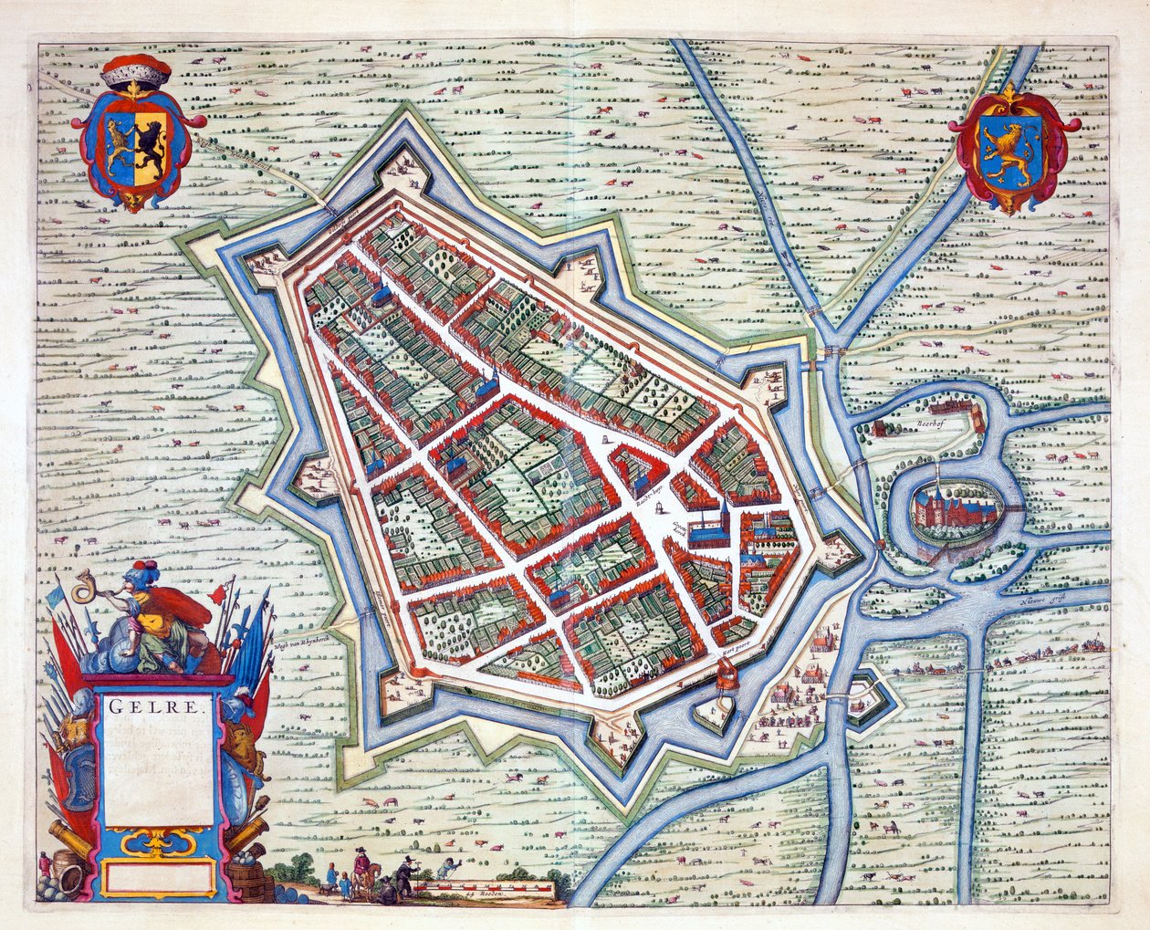 Gelre, 1649 (käsinvärinen kaiverrus) tekijältä Joan Blaeu