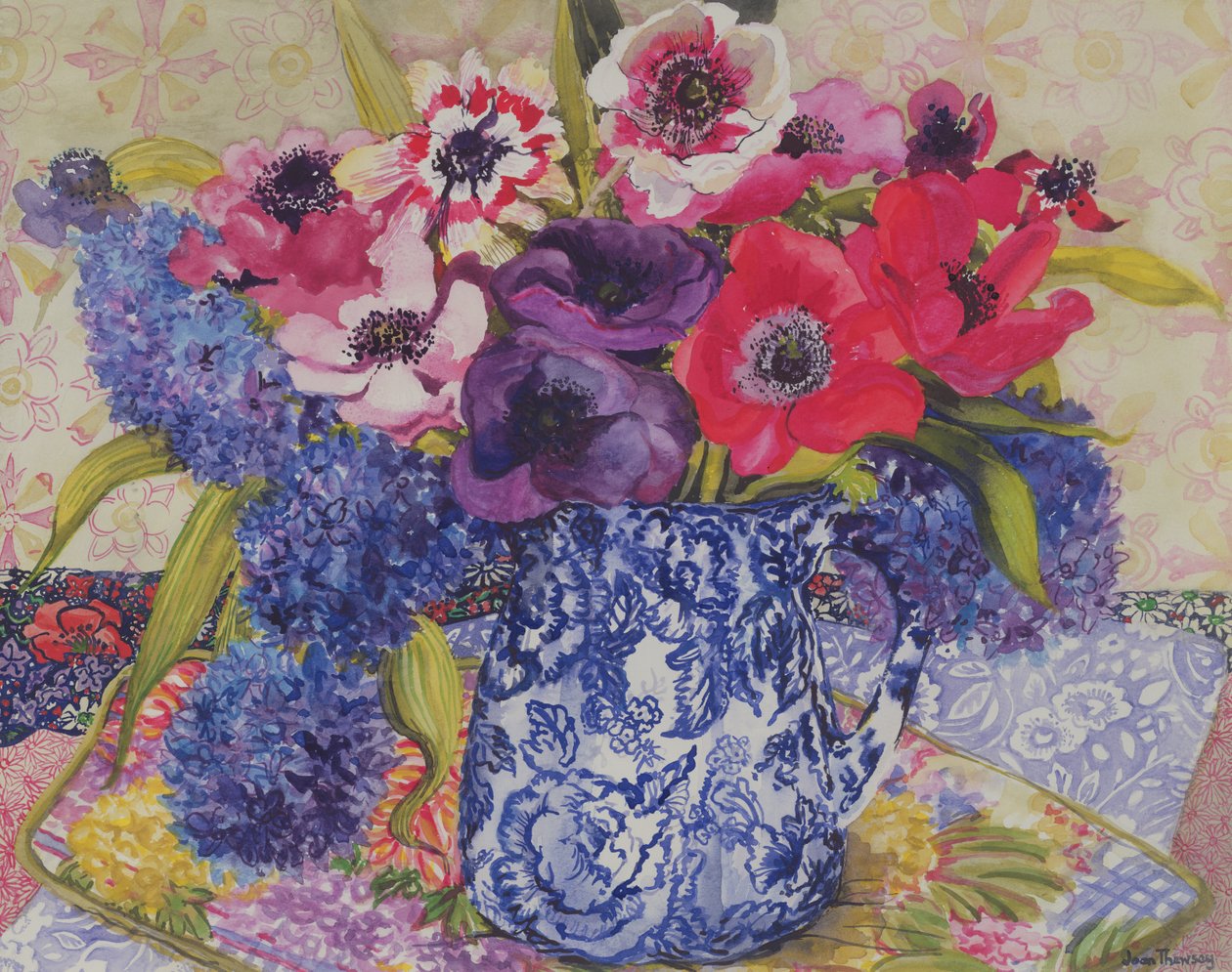 Anemones antiikkikannussa tekijältä Joan Thewsey