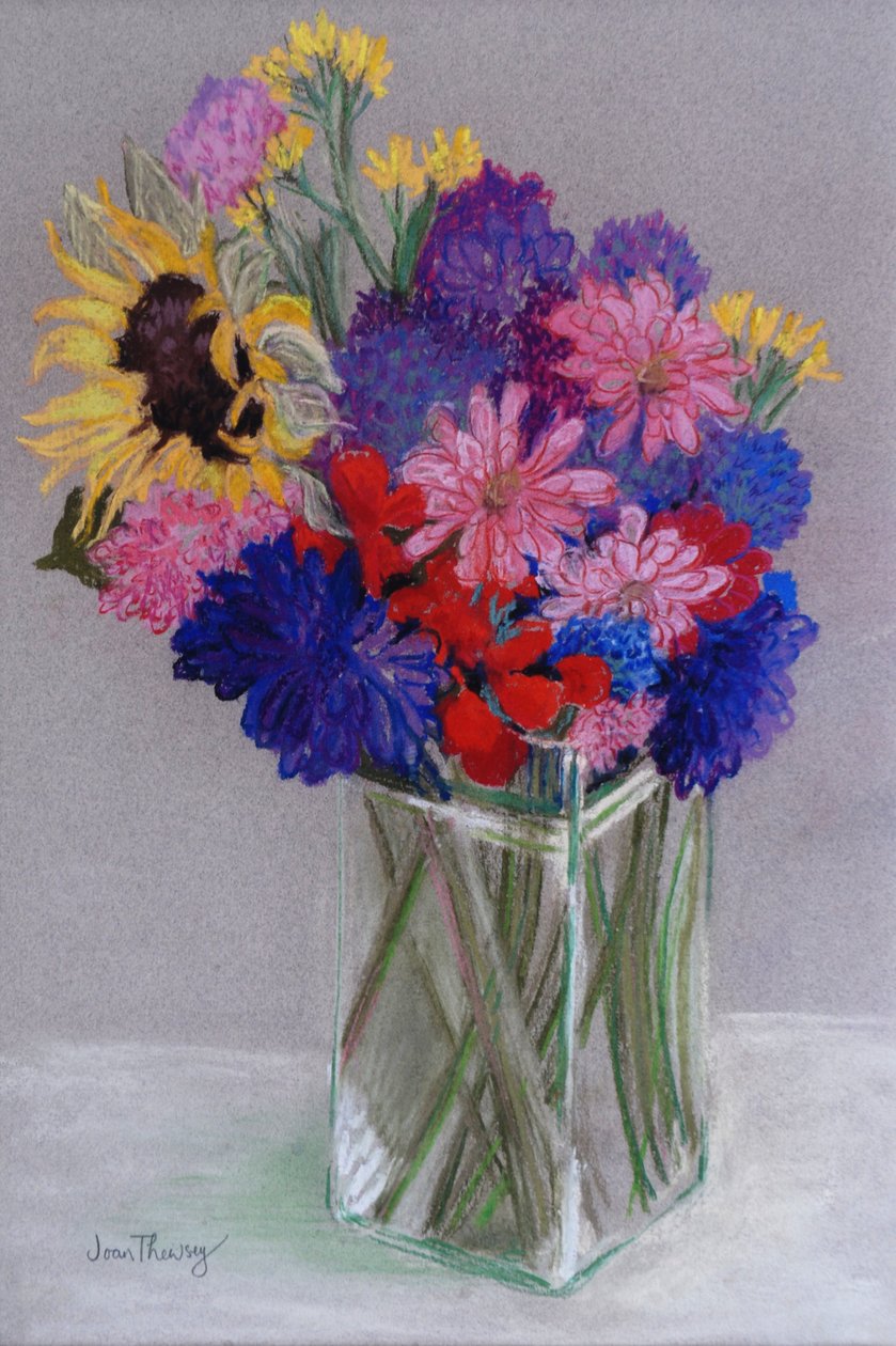 Janin kukat, 2010, (pastelli) tekijältä Joan Thewsey