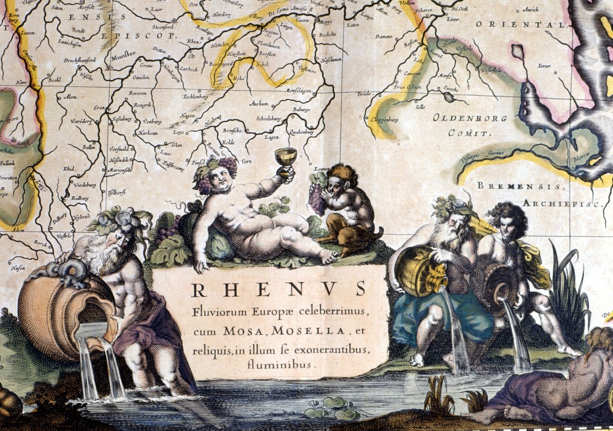 Reinin allegoria - elokuvassa "Atlas Novus" tekijältä Joan Blaeu