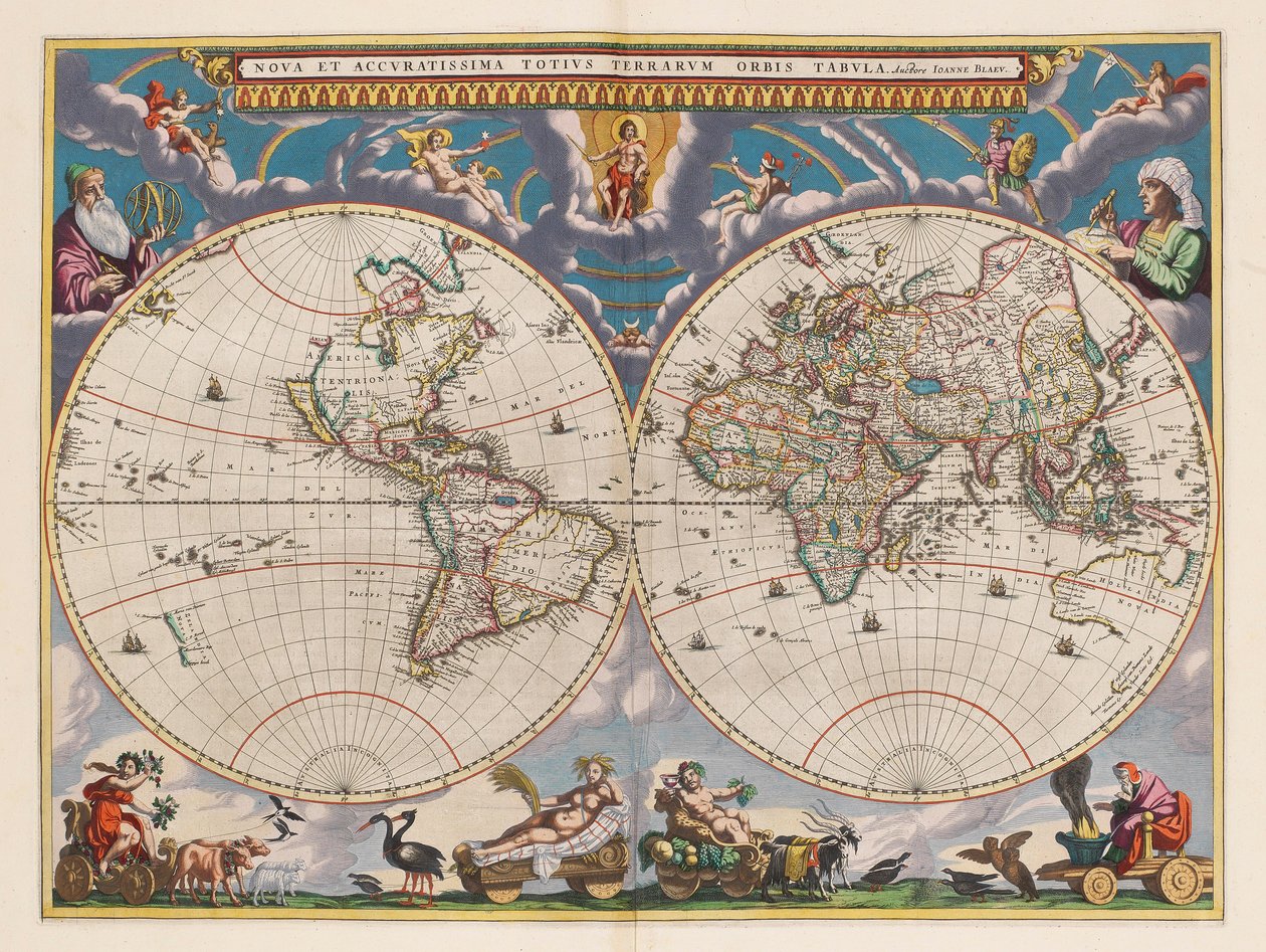 Le grand atlas, ou cosmographie Blauiane, en laquelle est exactement descritte le terre, la mer, et le ciel, vol.I tekijältä Joan Blaeu