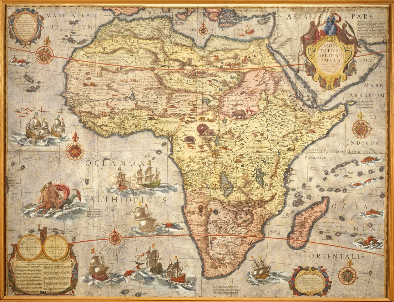 Joan Blaeun Afrikan kartta vuodelta 1686 tekijältä Joan Blaeu