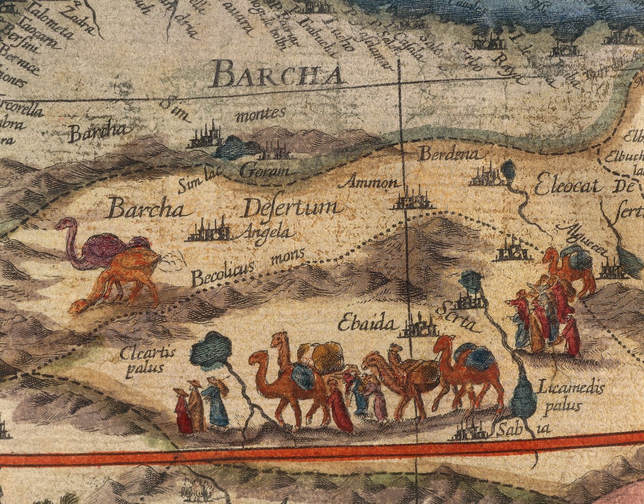 Joan Blaeun Afrikan kartta vuonna 1686, yksityiskohta tekijältä Joan Blaeu
