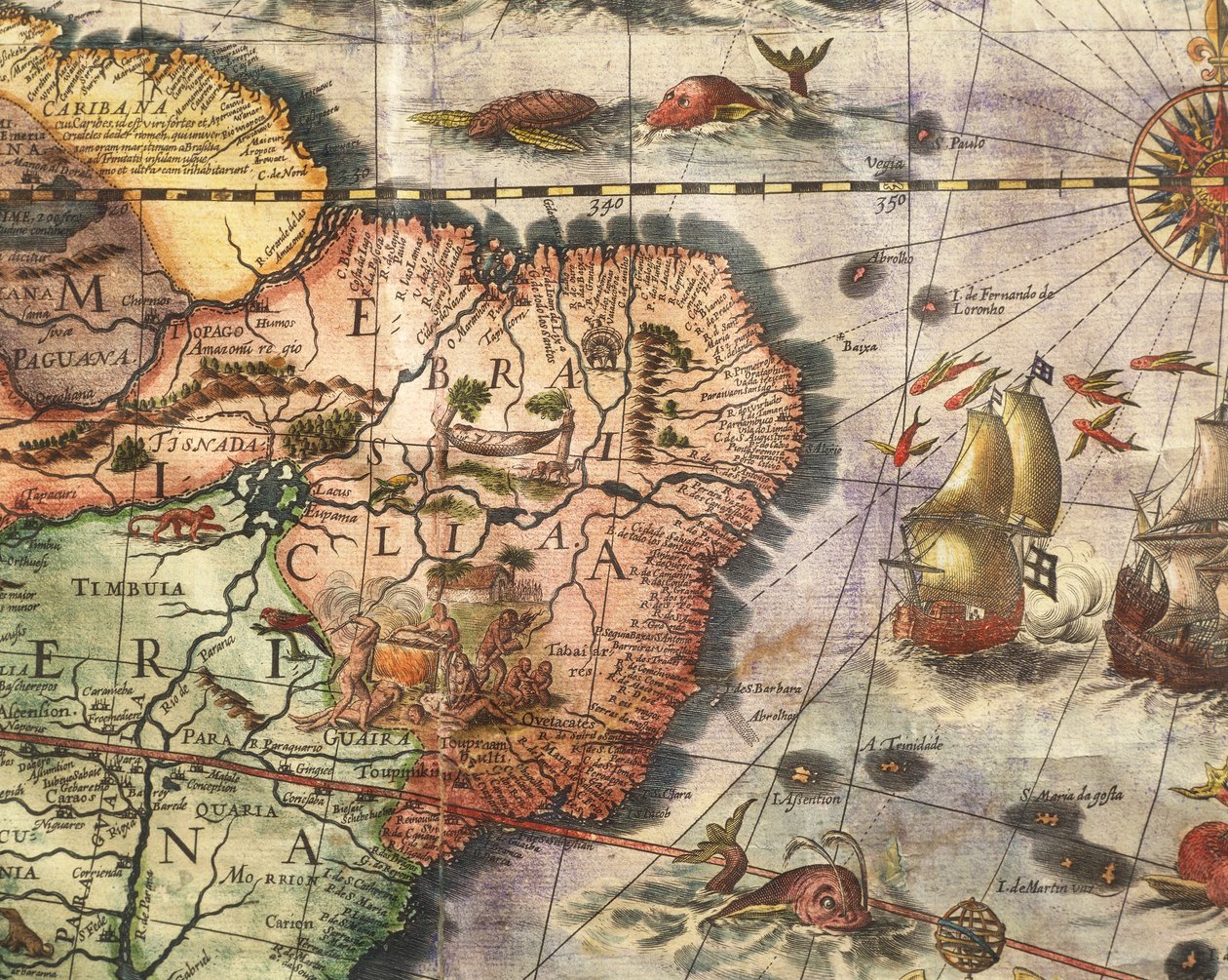 Joan Blaeun luoma Amerikan kartta tekijältä Joan Blaeu