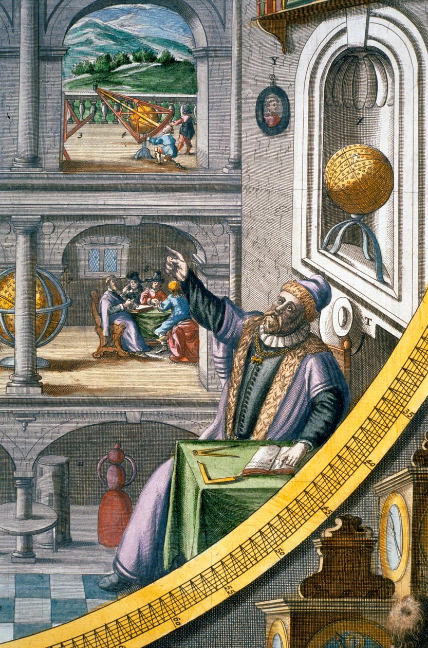 Tycho Brahe, tanskalainen tähtitieteilijä, c1630 tekijältä Joan Blaeu