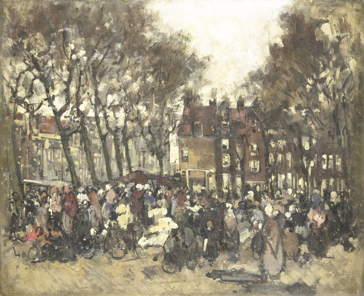 Noordermarkt Amsterdamissa tekijältä Joannes Barnardus Antonius Maria Westerwoudt
