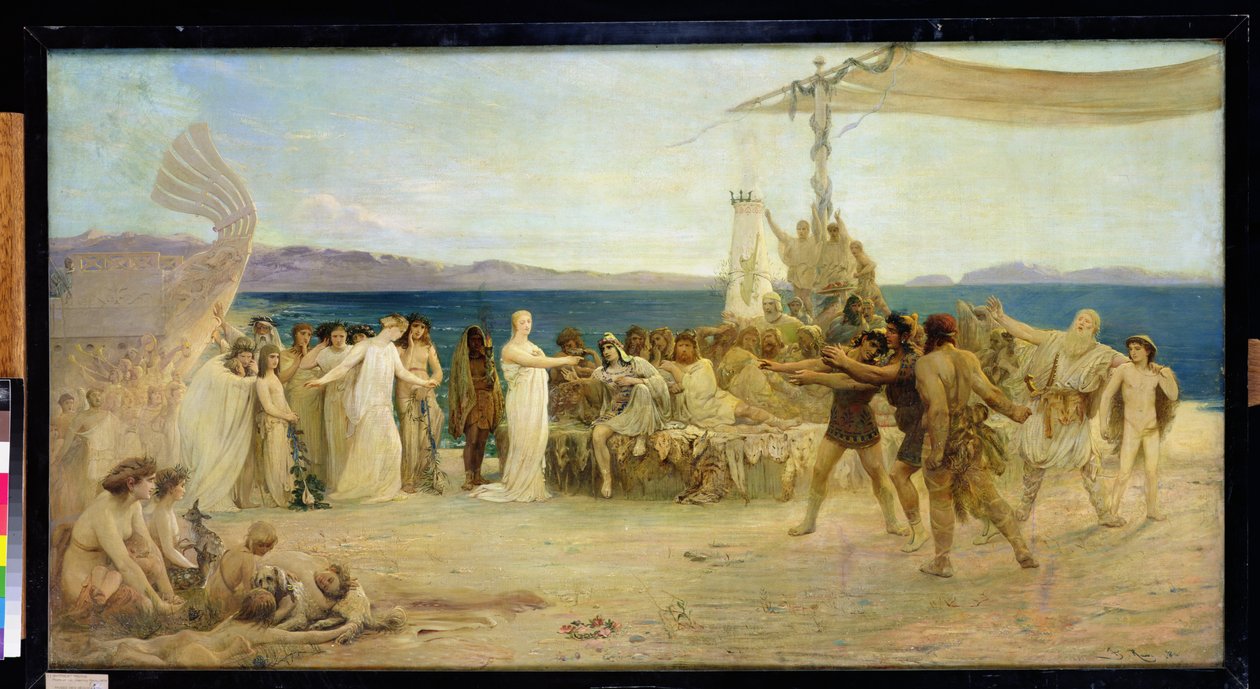 Gyptis ja Protis, 1874 tekijältä Joanny Rave