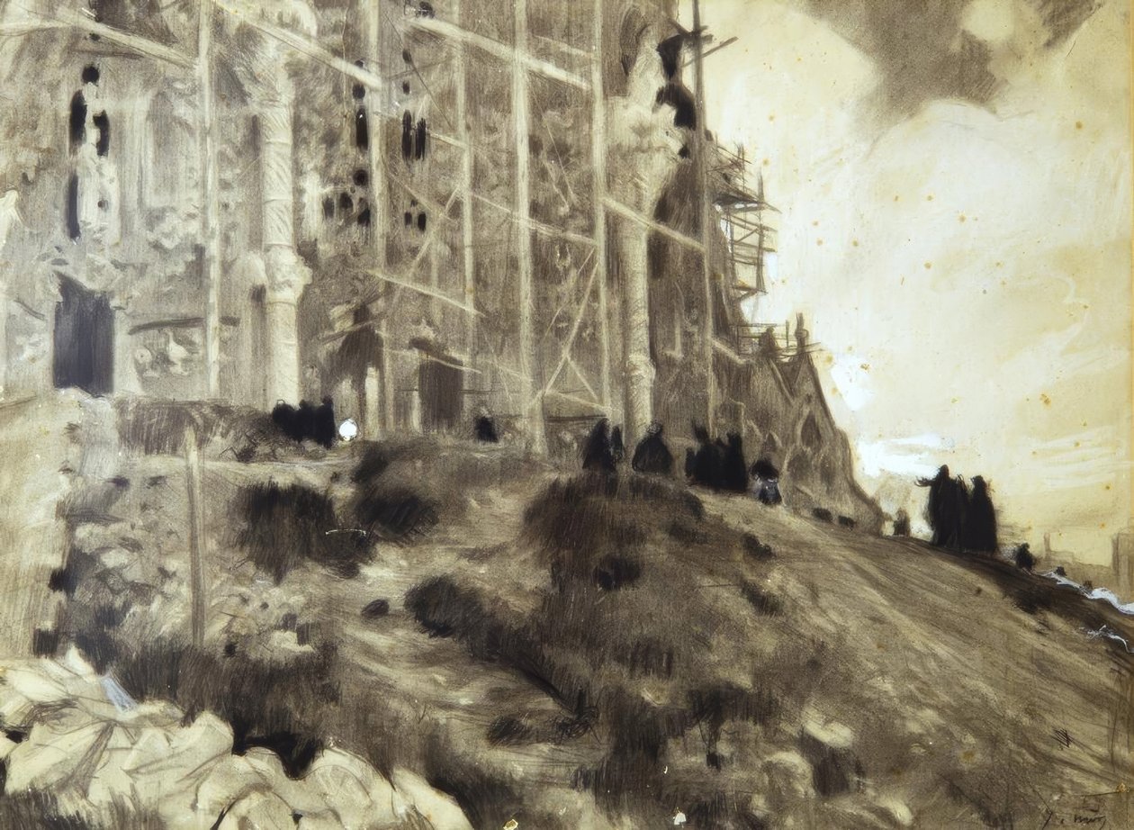 Sagrada Familia -rakennuksen rakentaminen tekijältä Joaquim Mir i Trinxet