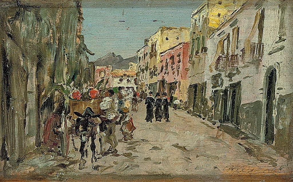 Espanjalainen katu Espanol: Una calle espanol tekijältä Joaquín Sorolla