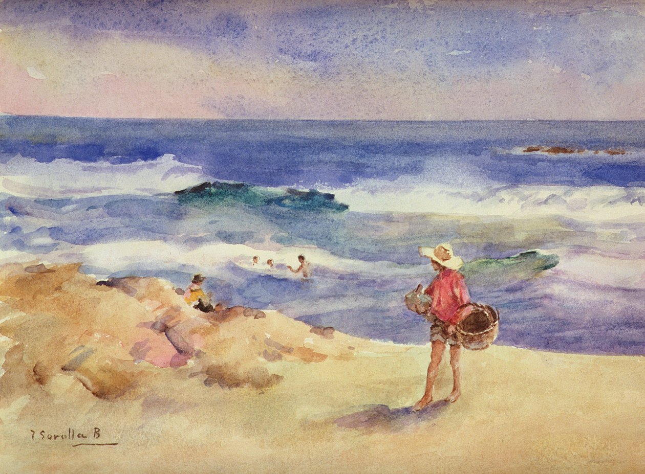 Poika hiekalla tekijältä Joaquín Sorolla