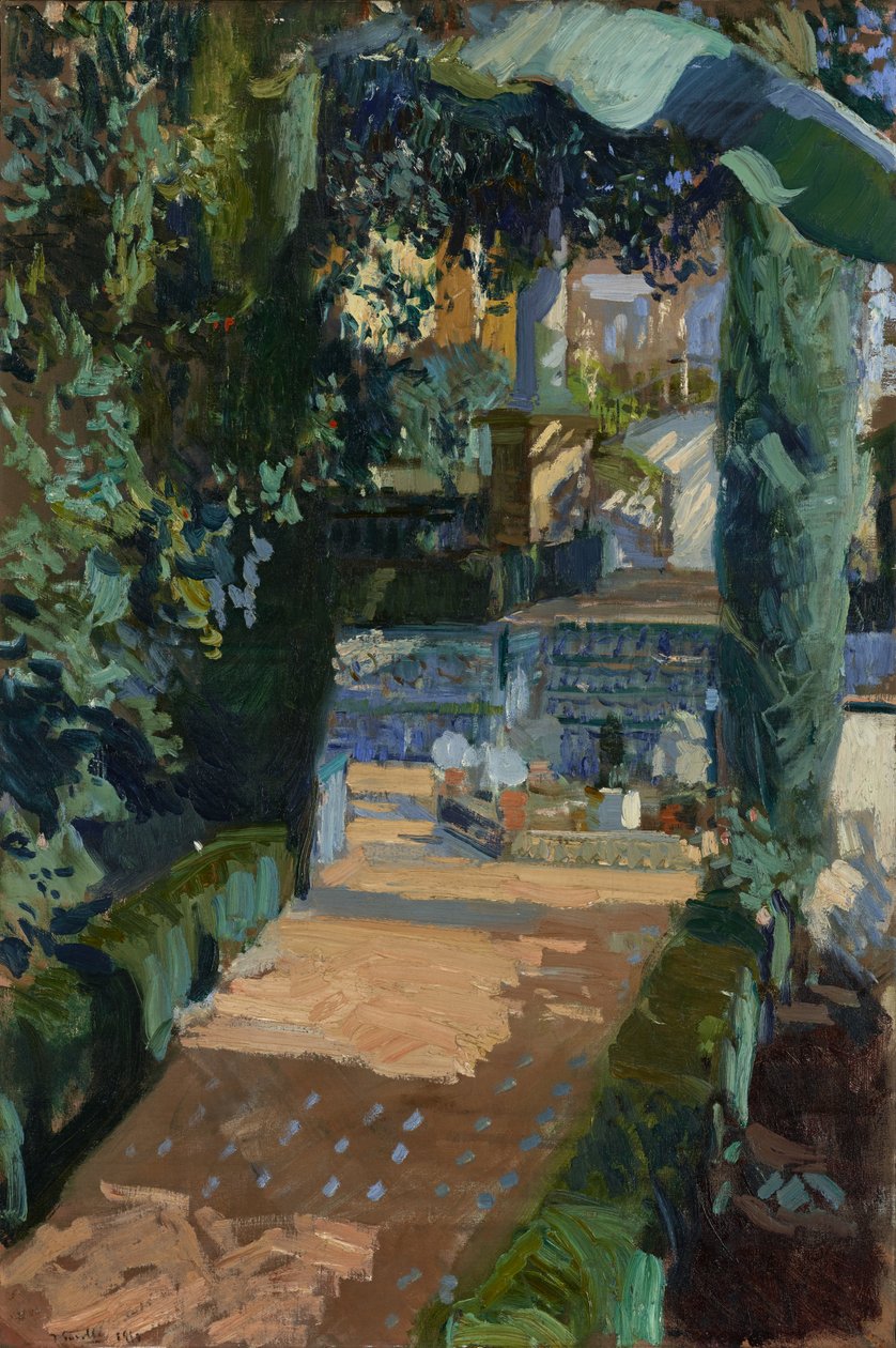 Tanssien tuomioistuin, Alcázar, Sevilla, 1910 tekijältä Joaquín Sorolla