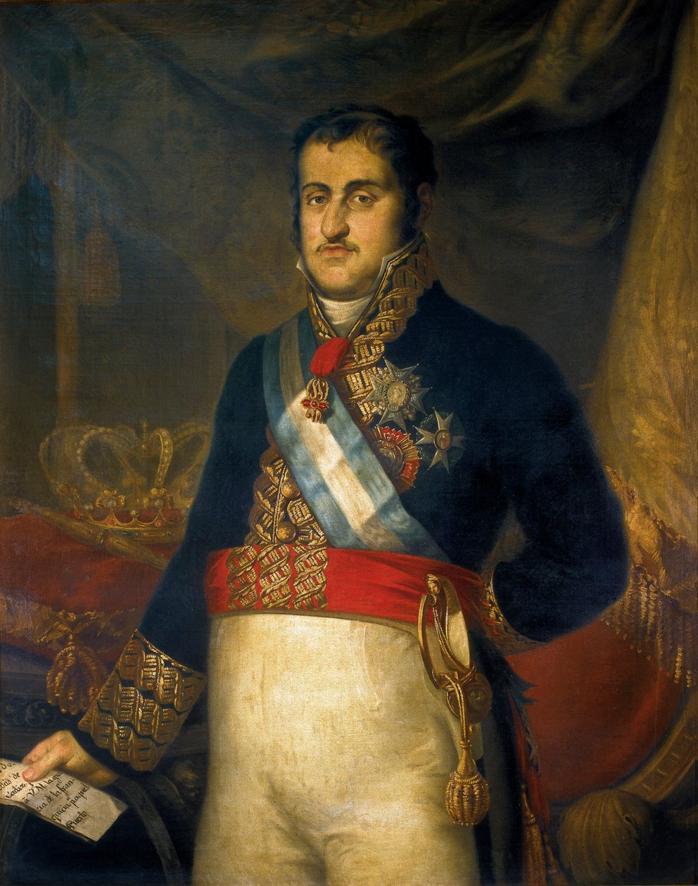 Ferdinand VII:n muotokuva (Fernando VII tekijältä Joaquin Manuel Fernandez Cruzado
