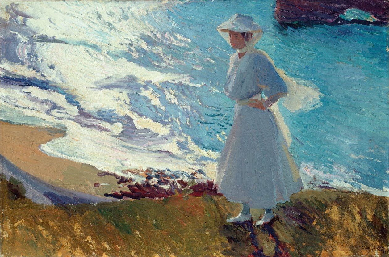 María Biarritzin rannalla eli vastavalo tekijältä Joaquín Sorolla