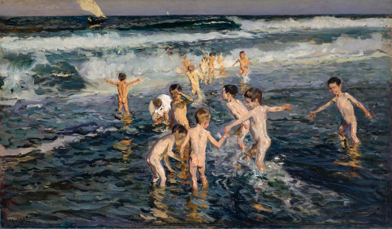 Uivia lapsia, 1899. tekijältä Joaquin Sorolla y Bastida