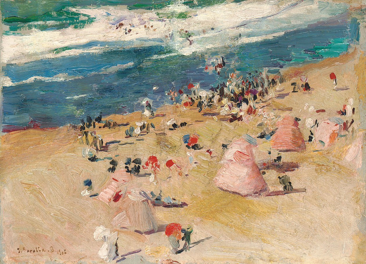 Ranta Biarritzissa, 1906 tekijältä Joaquín Sorolla