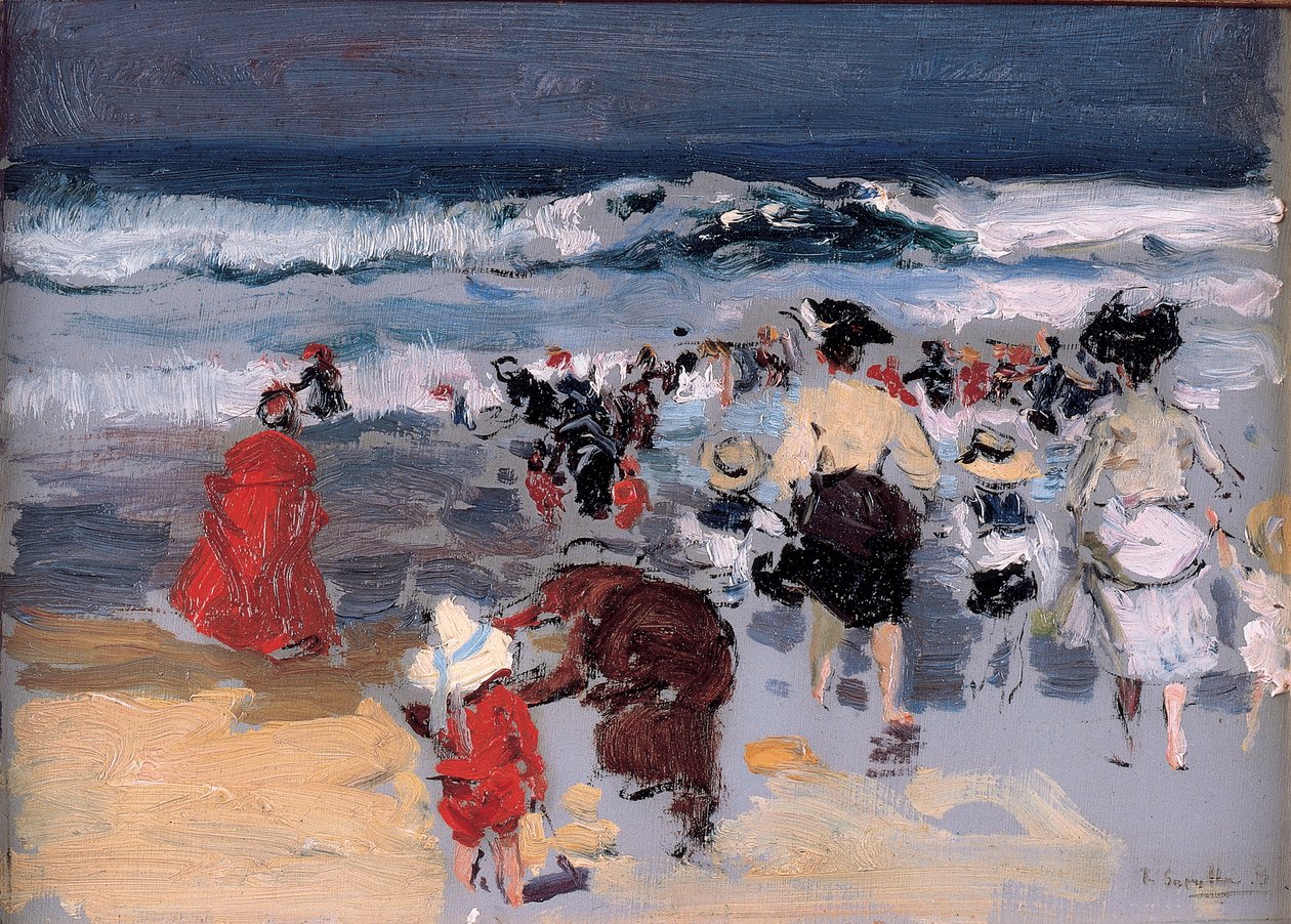 Ranta Biarritzissa, 1906 tekijältä Joaquín Sorolla