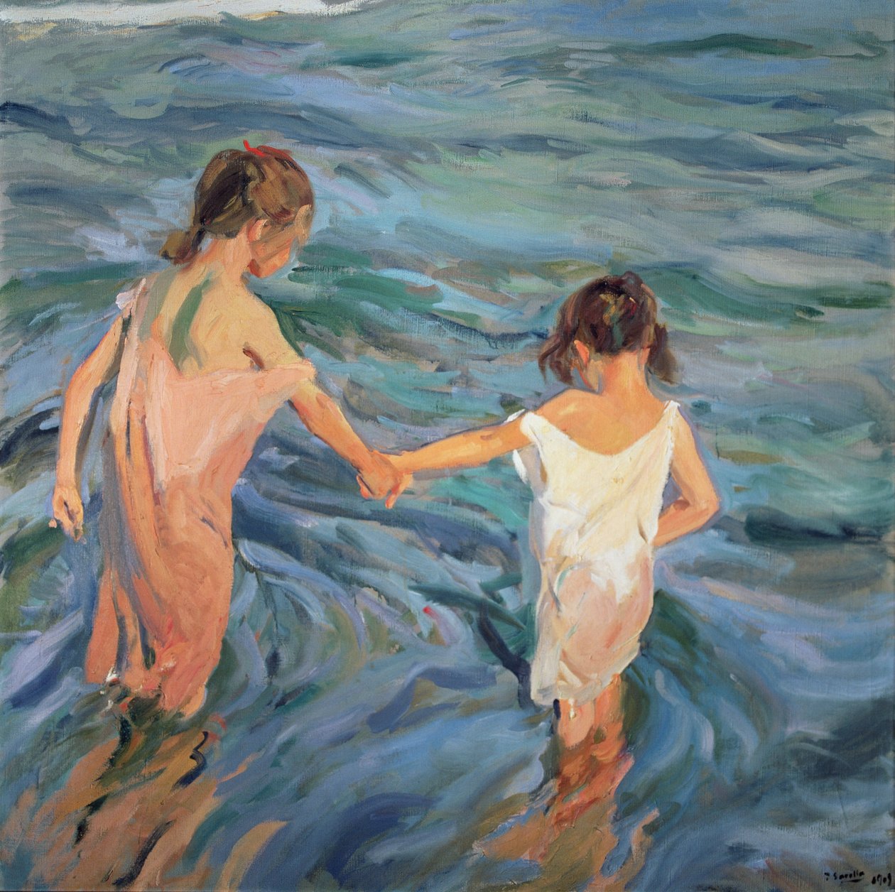 Lapset meressä tekijältä Joaquin Sorolla y Bastida