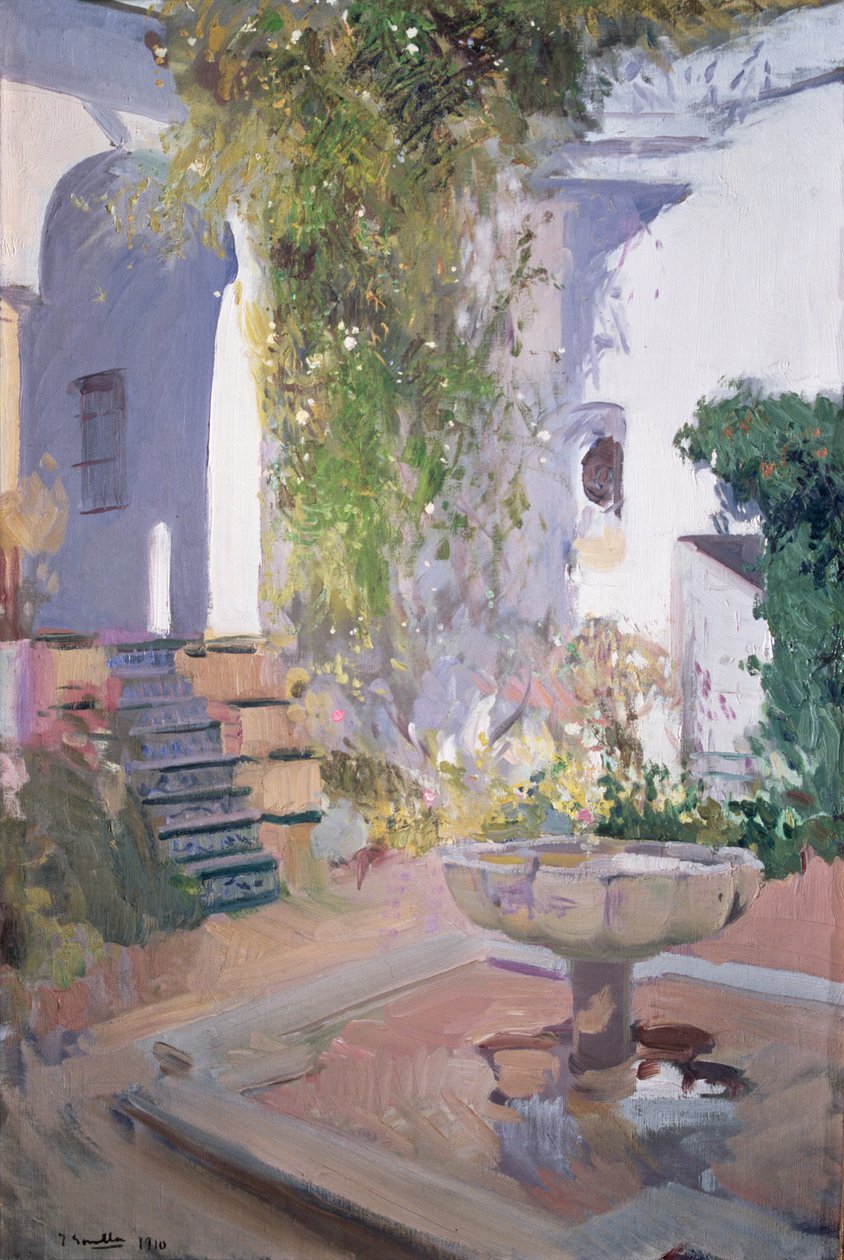 Garden Grotto, Alcazar de Sevilla tekijältä Joaquin Sorolla y Bastida