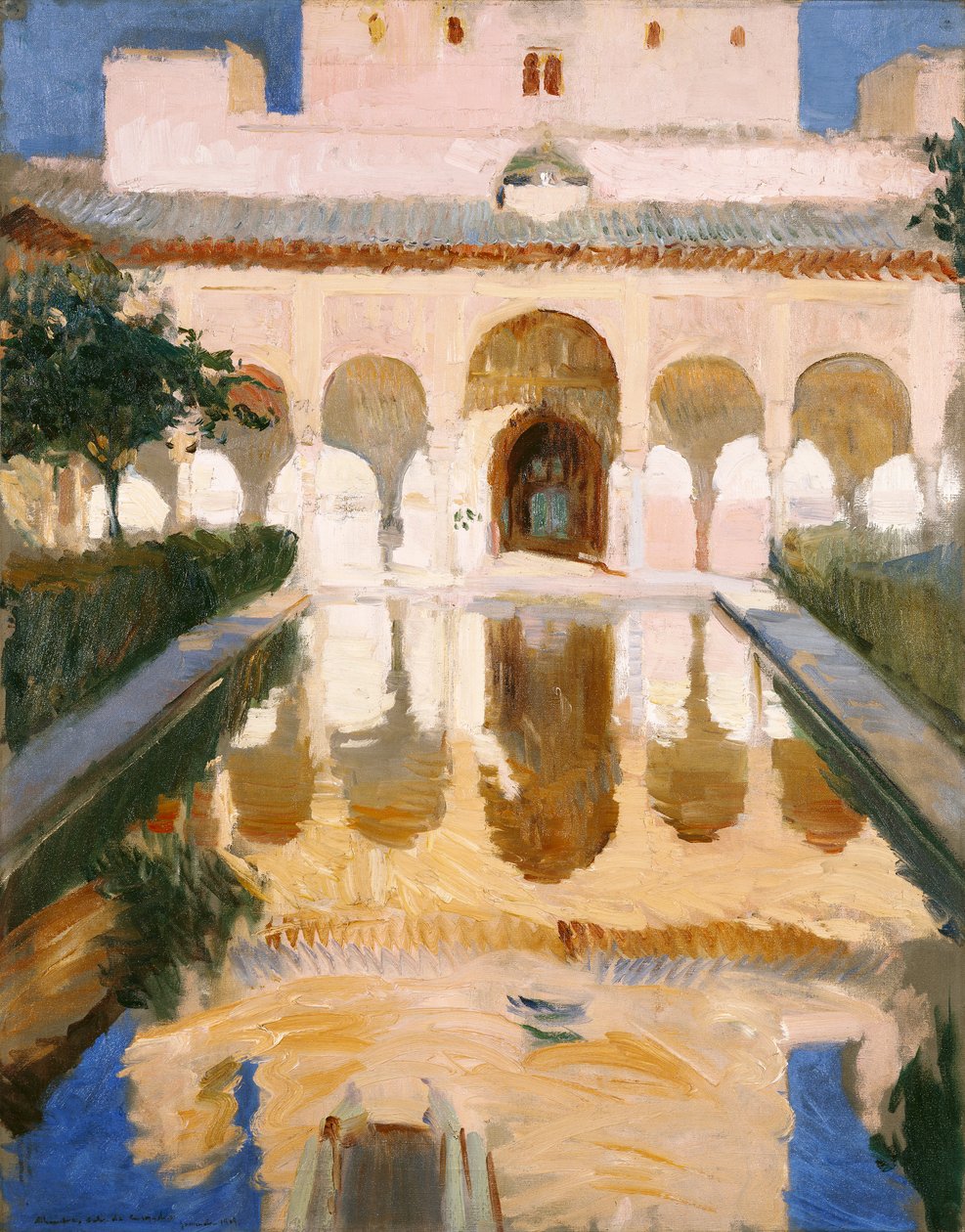 Suurlähettiläshalli, Alhambra, Granada tekijältä Joaquín Sorolla