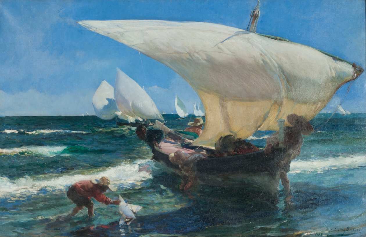 Valencian rannikolla tekijältä Joaquin Sorolla y Bastida