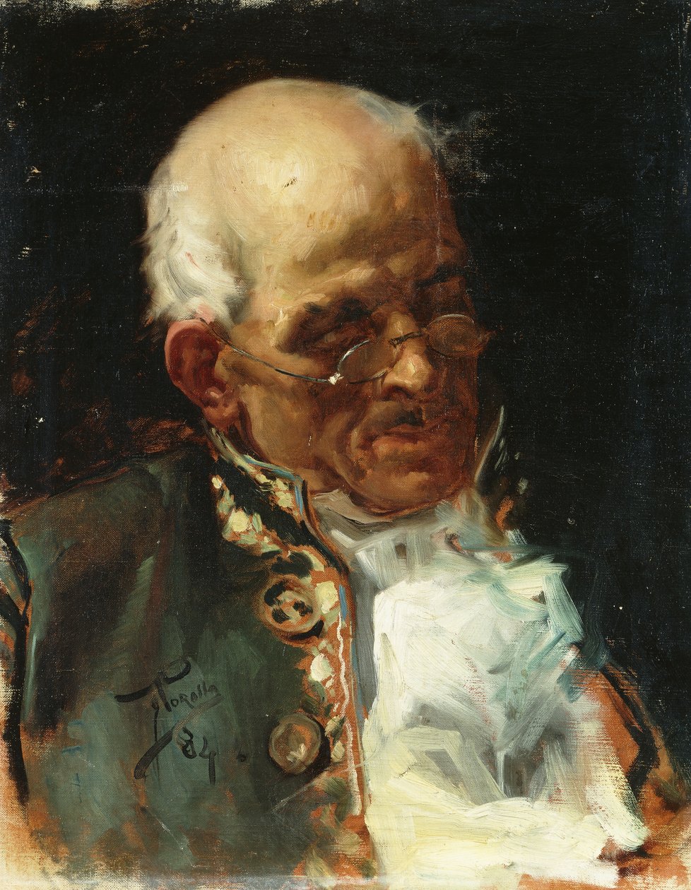 Gentlemanin muotokuva; Caballeron muotokuva, 1884 tekijältä Joaquín Sorolla
