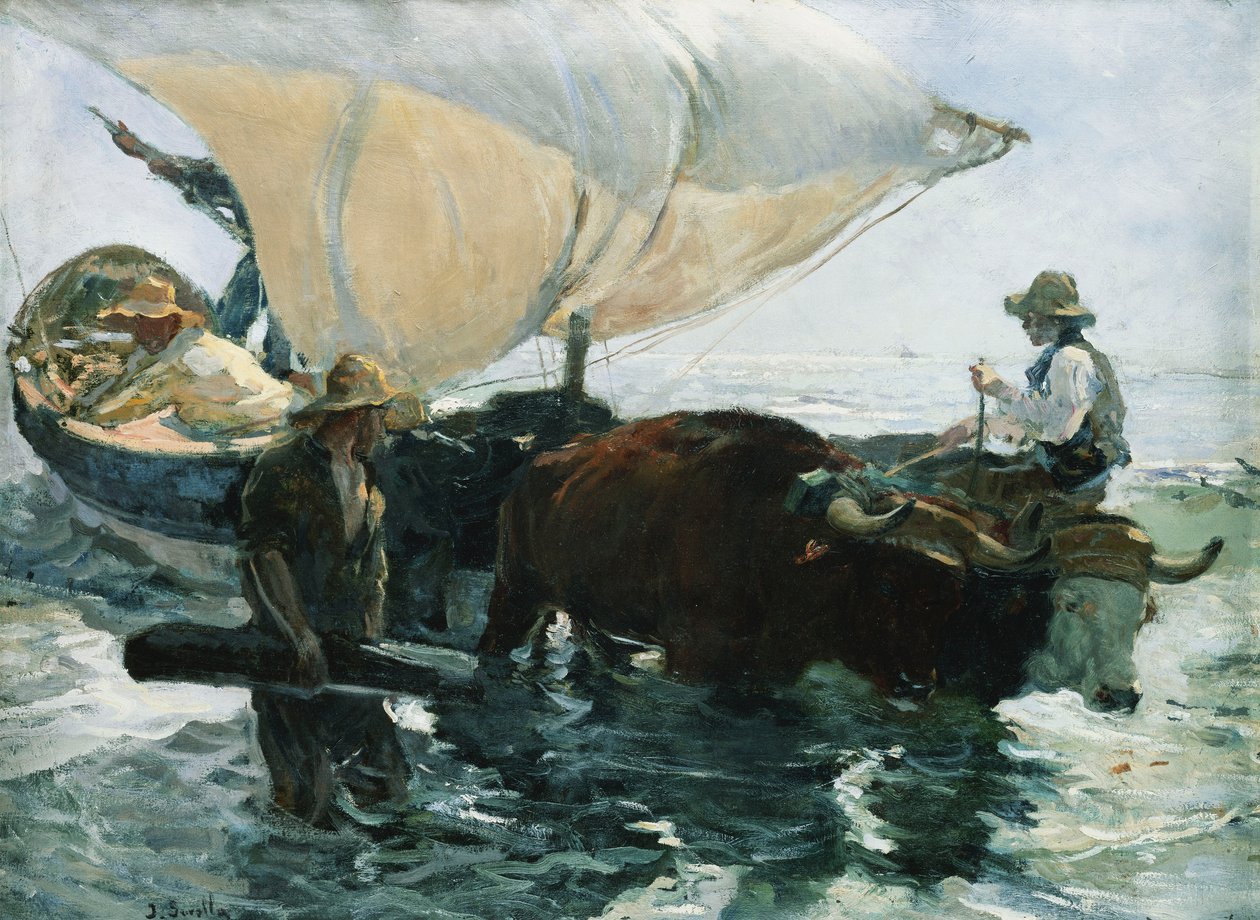 Paluu kalastuksesta, 1893 tekijältä Joaquín Sorolla