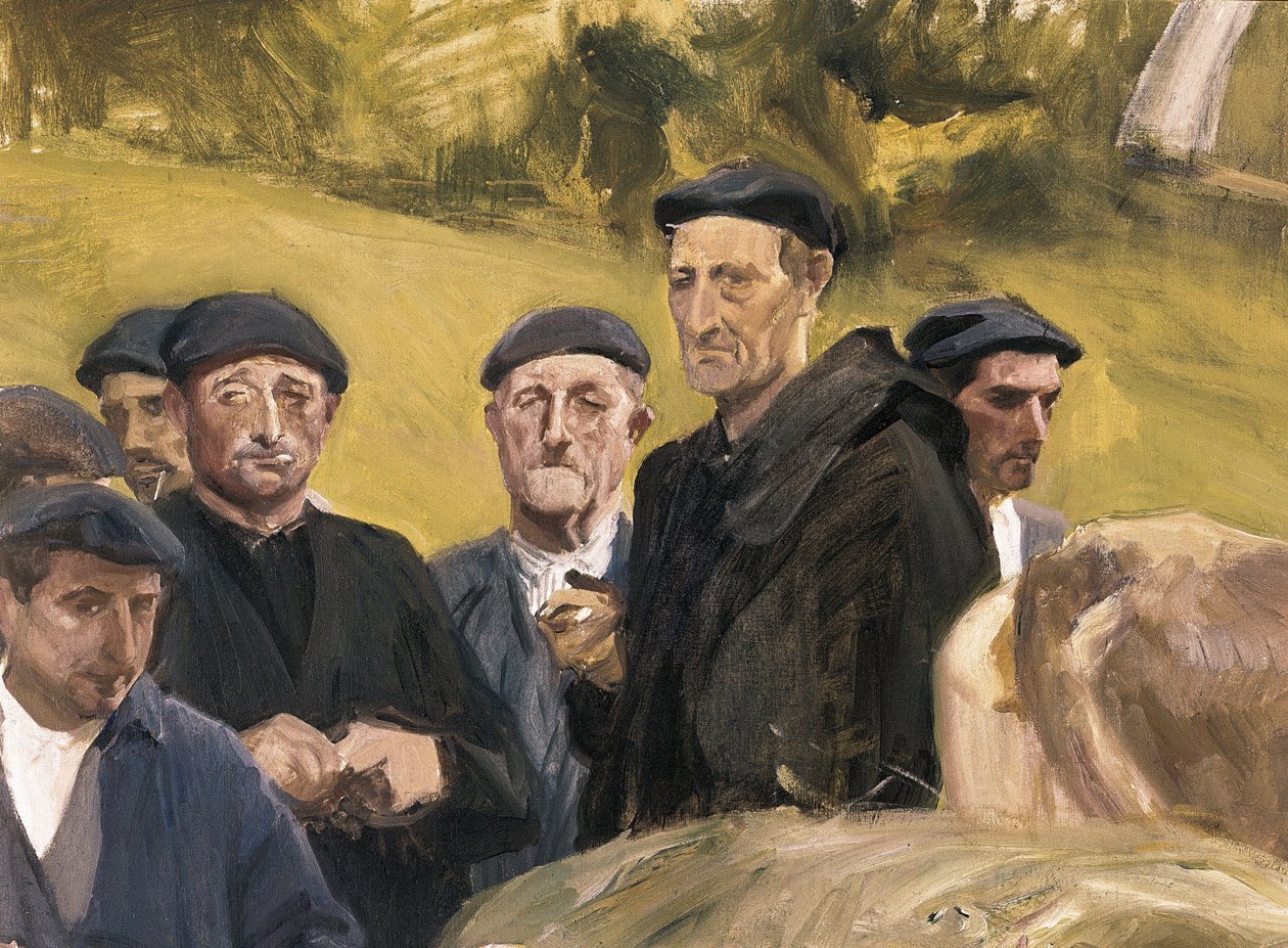 Guipuzcoan tyypit. Joaquin SOROLLAN (1863-1923) maalaus Öljy kankaalle. Yksityinen kokoelma. tekijältä Joaquín Sorolla