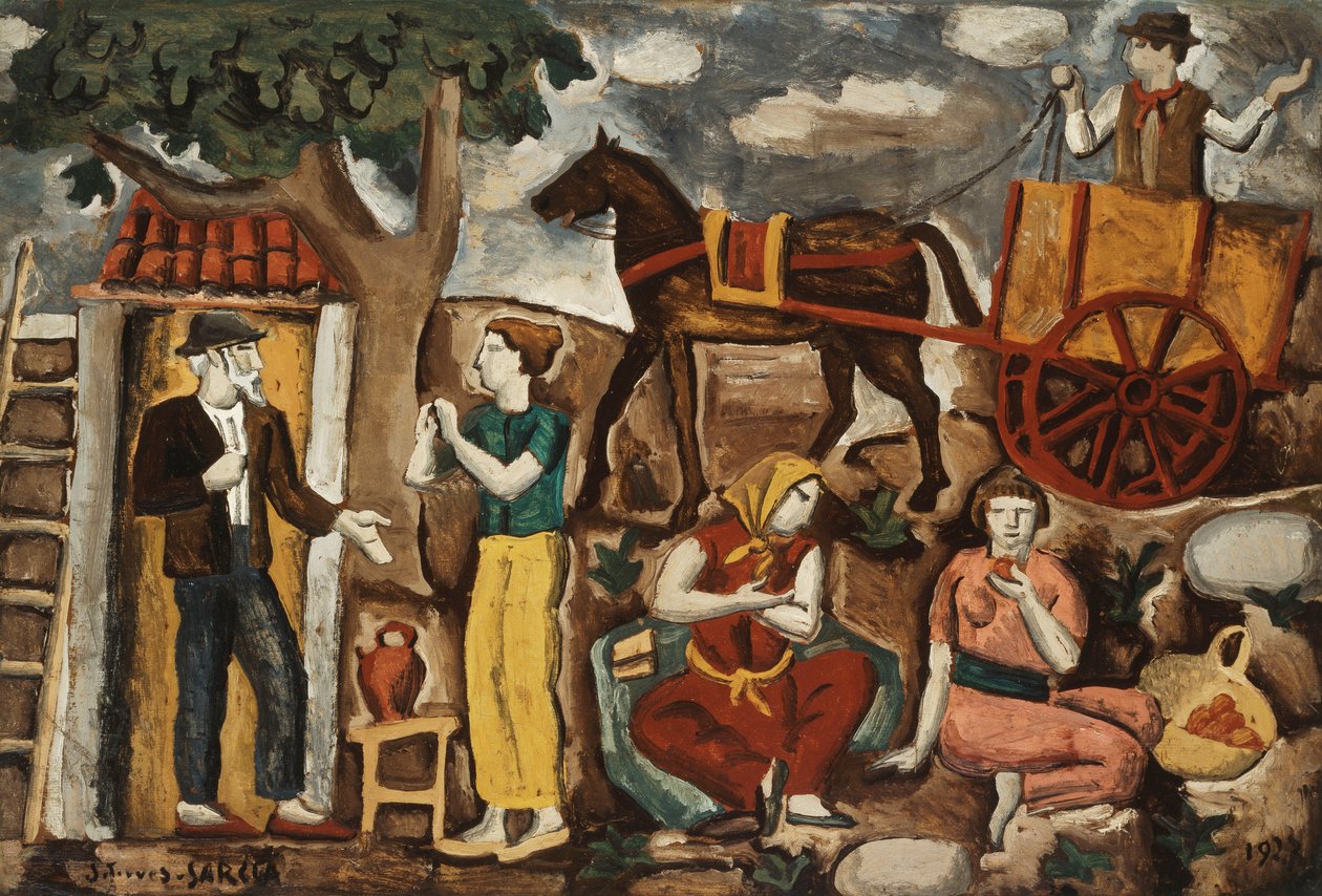 Maanviljelijät; Campesinos tekijältä Joaquin Torres Garcia