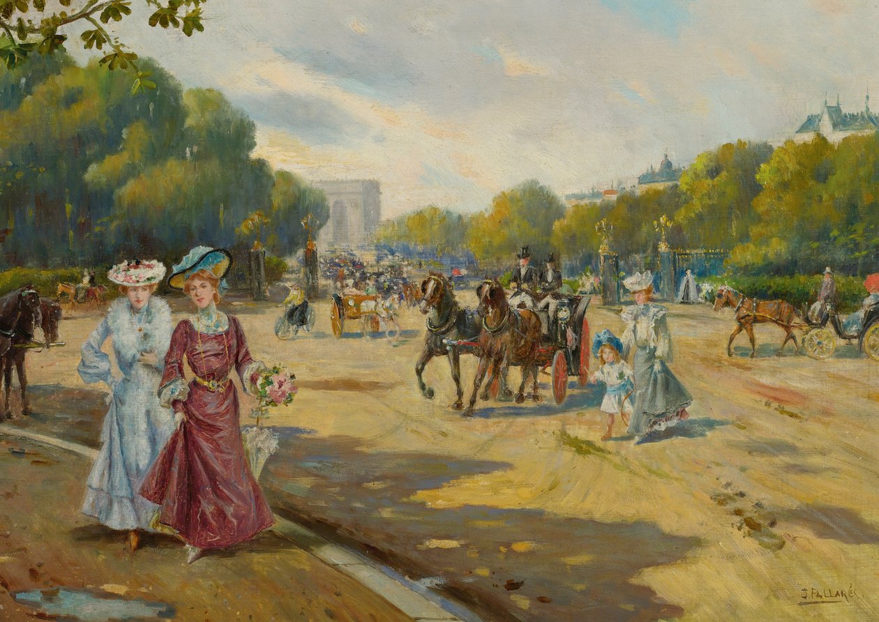 Port Dauphine Bois de Boulogne tekijältä Joaquín Pallarés Allustante