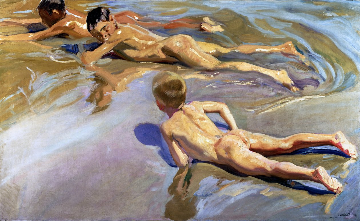 Lapset rannalla, 1910 tekijältä Joaquín Sorolla
