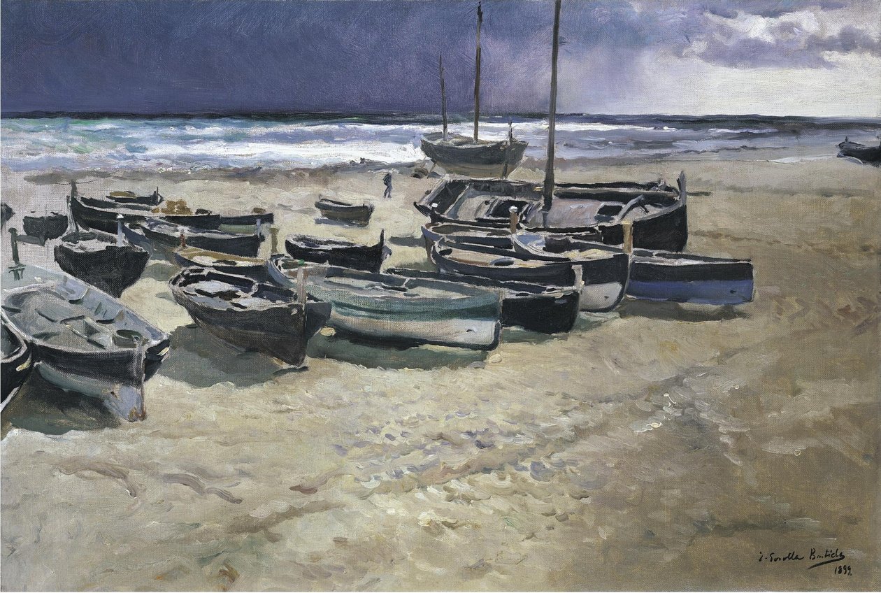 Myrskyinen päivä, Valencia tekijältä Joaquín Sorolla