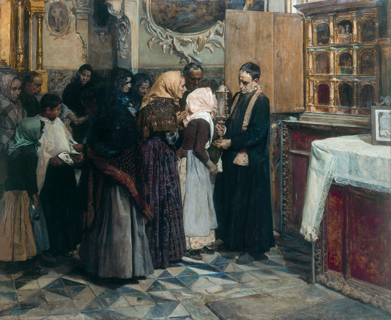 Suudelma pyhäinjäännökseen tekijältä Joaquín Sorolla