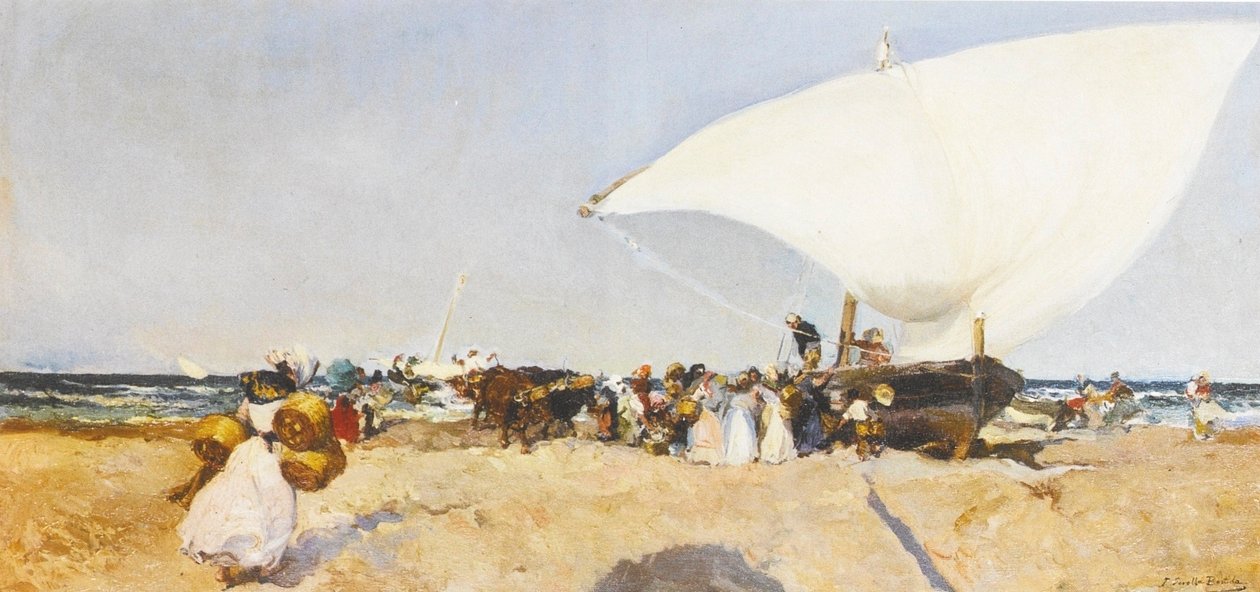 La Llegada de la Pesca tekijältä Joaquín Sorolla