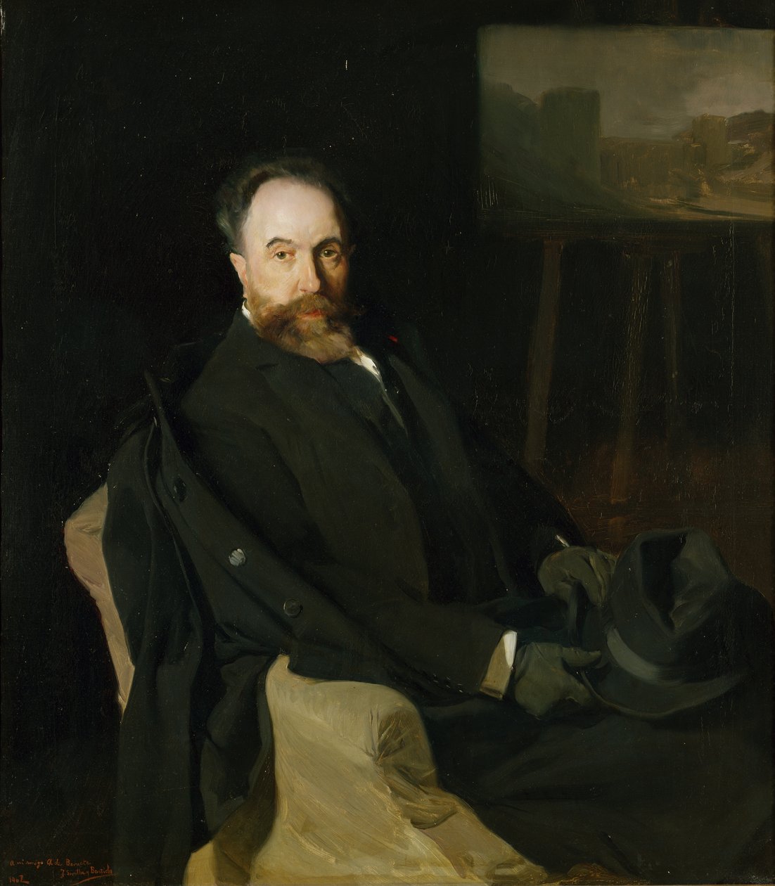 Maalari Aureliano de Berueten muotokuva tekijältä Joaquín Sorolla