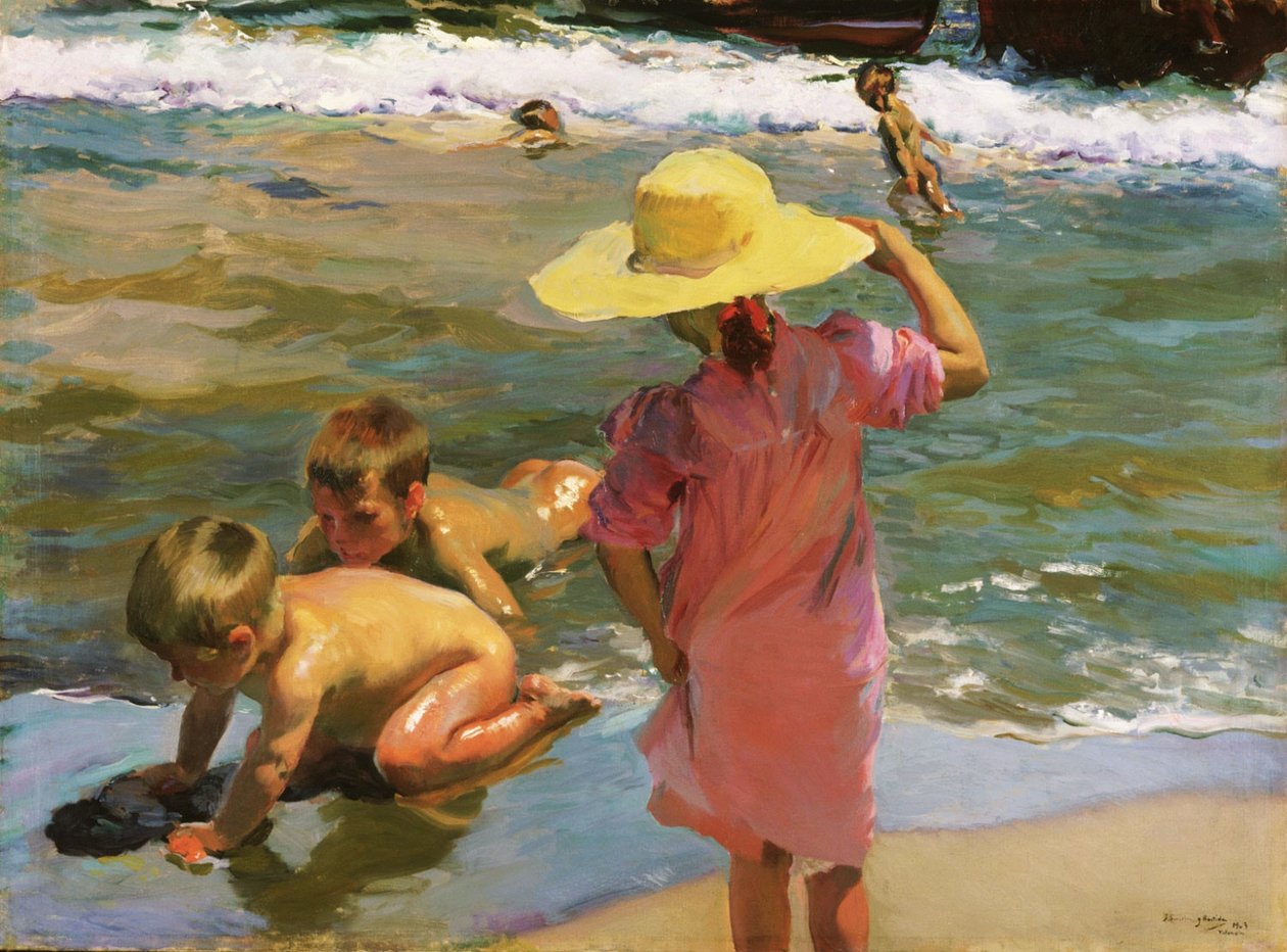 Nuoret sammakkoeläimet tekijältä Joaquín Sorolla