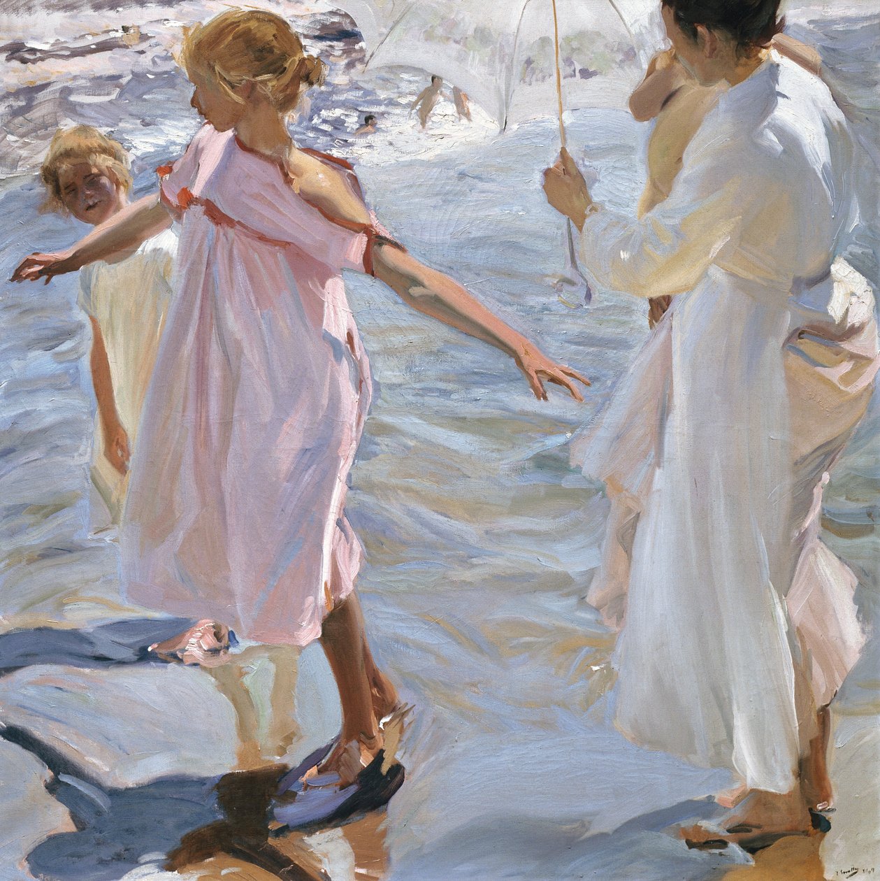 Aika kylpeä, Valencia tekijältä Joaquín Sorolla