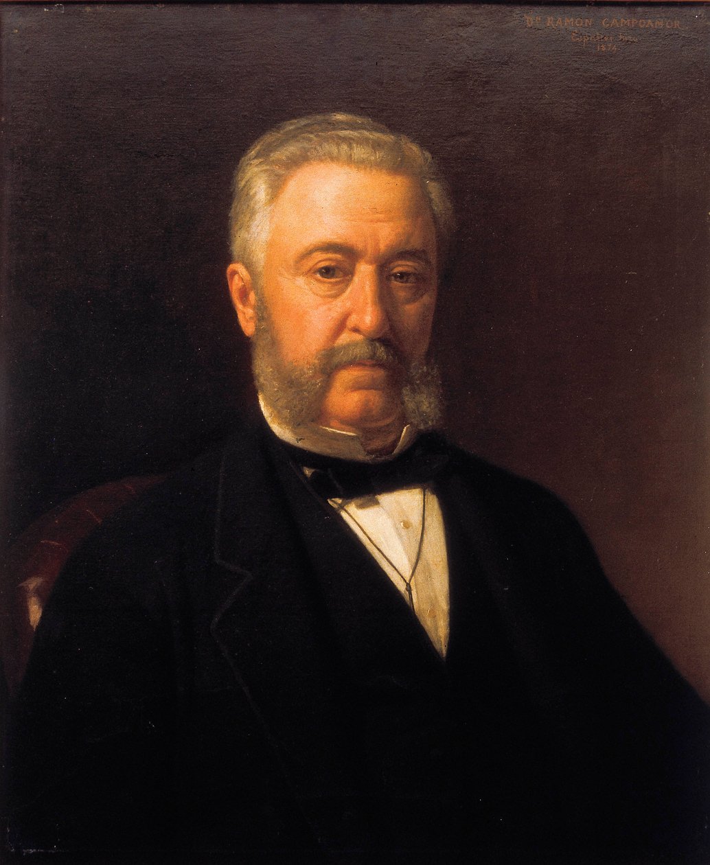 Ramon Campoamorin (1817-1901), romanttisen runoilijan muotokuva. Joaquin Espalter y Rullin (1809-1880) maalaus. Annees 1870. Madrid Atheneum. tekijältä Joaquín Espalter y Rull