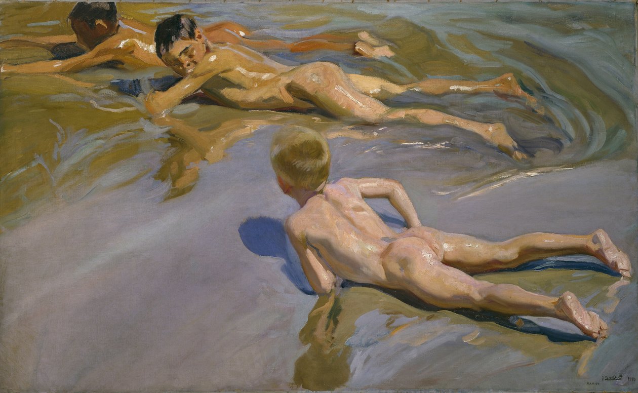 Boys on the Beach, 1909 tekijältä Joaquín Sorolla
