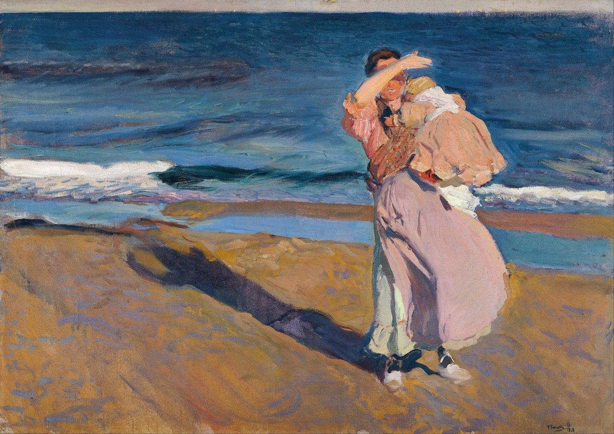 Kalastajat poikansa kanssa tekijältä Joaquín Sorolla