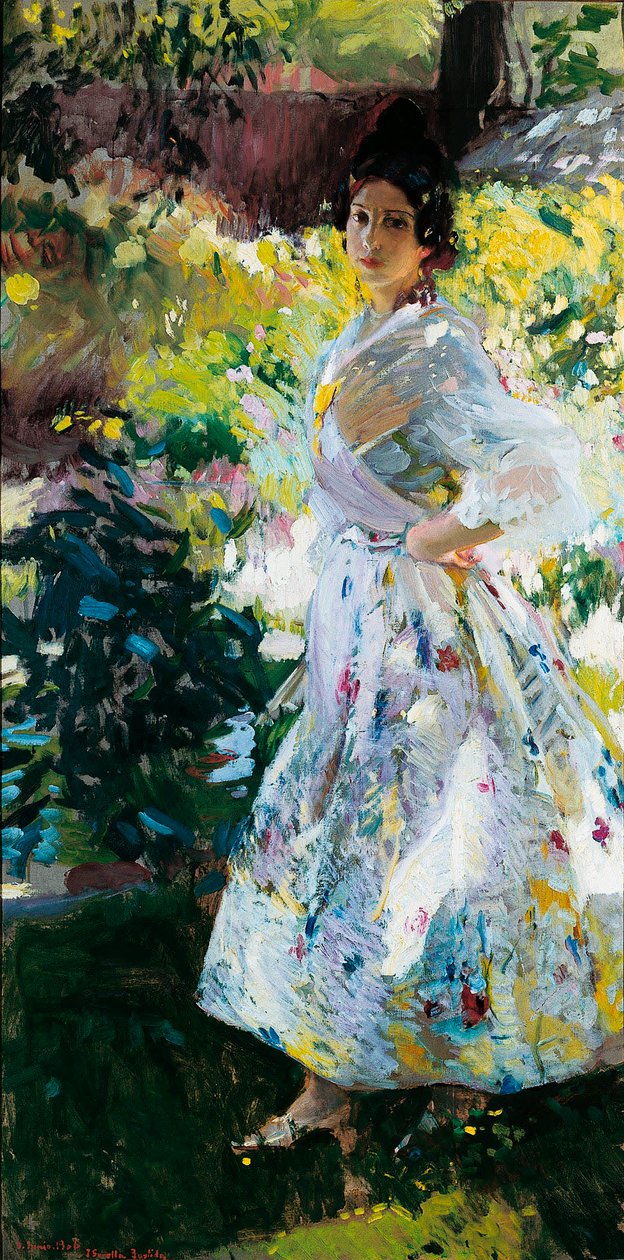Maria valencialaisessa talonpoika-asussa (Maria pukeutunut valencialaiseksi maanviljelijäksi) tekijältä Joaquín Sorolla