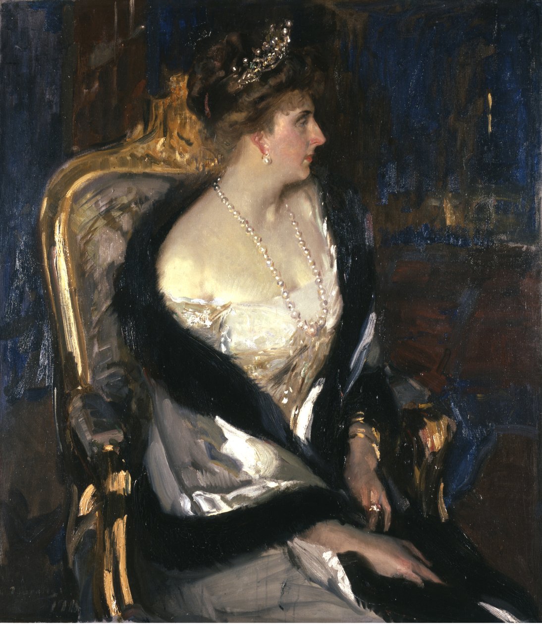 Espanjan kuningatar Victoria Eugenie 1887-1969, 1911. tekijältä Joaquín Sorolla