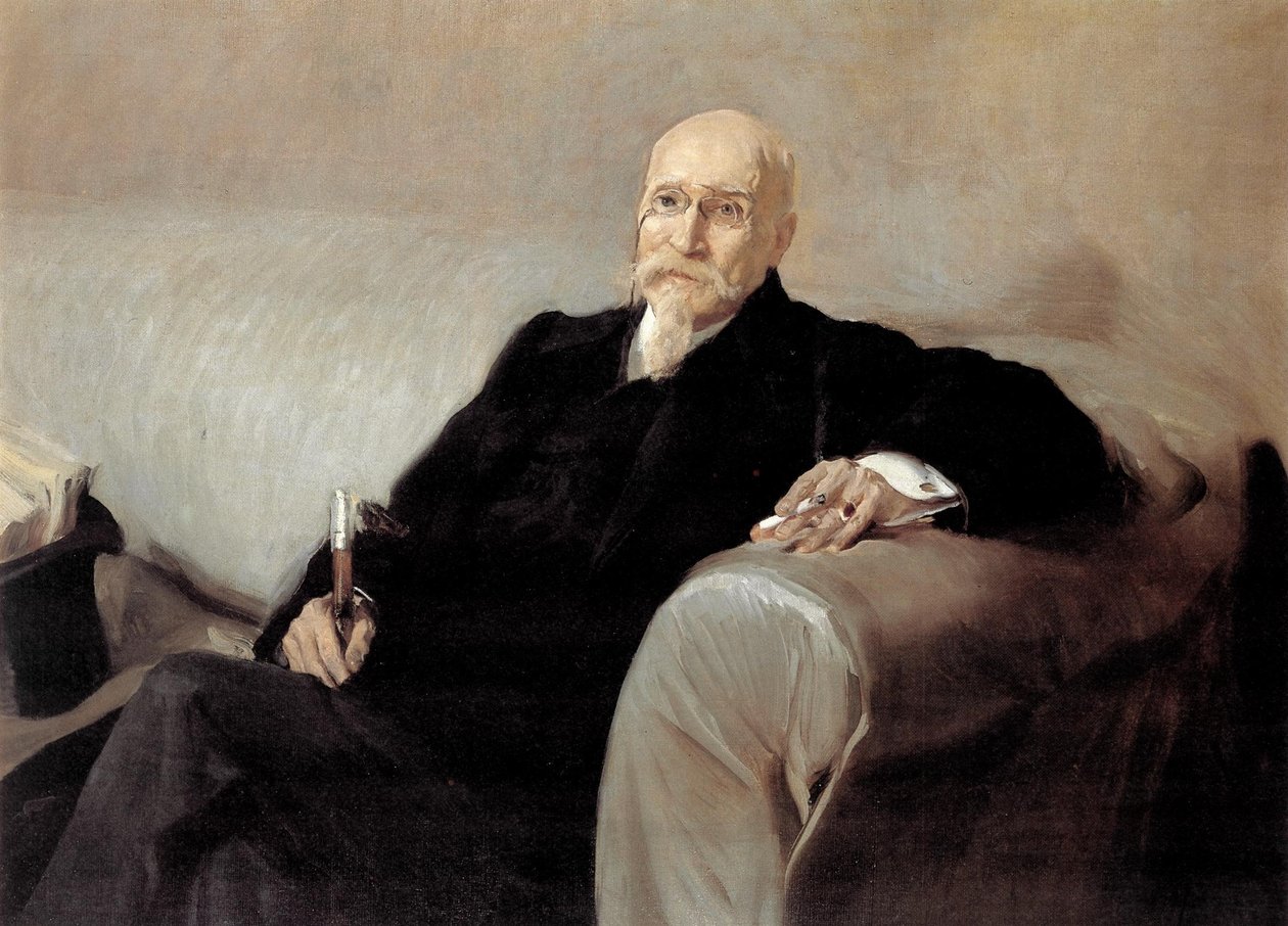 Espanja: Retrato de José Echegaray (1832-1916) José Echegarayn muotokuva tekijältä Joaquín Sorolla