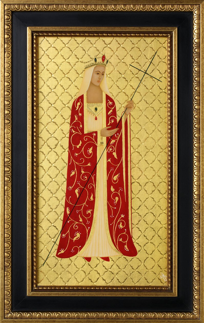 Saint Helena, 2014 (munatempera ja 24k kultaa puulle). tekijältä Jodi Simmons