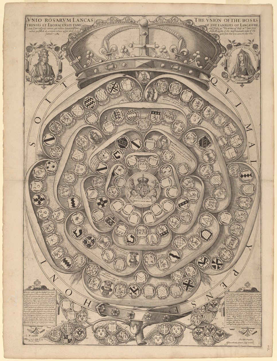 Talbotin ruusu: Kirja sukkanauhan ritareista, 1486-1589 tekijältä Jodocus Hondius I after Thomas Talbot